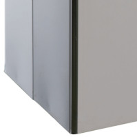 Shiny stainless steel basic bin 25 litres