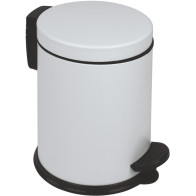 Small round white trash can set of eight pieces