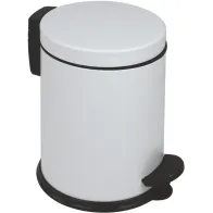 Small round white trash can set of eight pieces