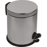Runder Edelstahl-Mülleimer 5L, 8er-Set