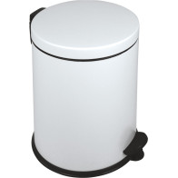White round trash cans 12L set of 6 pieces