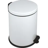 White round trash cans 12L set of 6 pieces