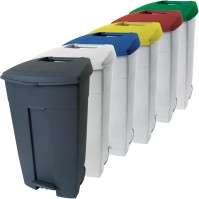 Roter Rollcontainer