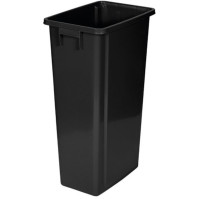 80L black recycling bin for selective sorting waste