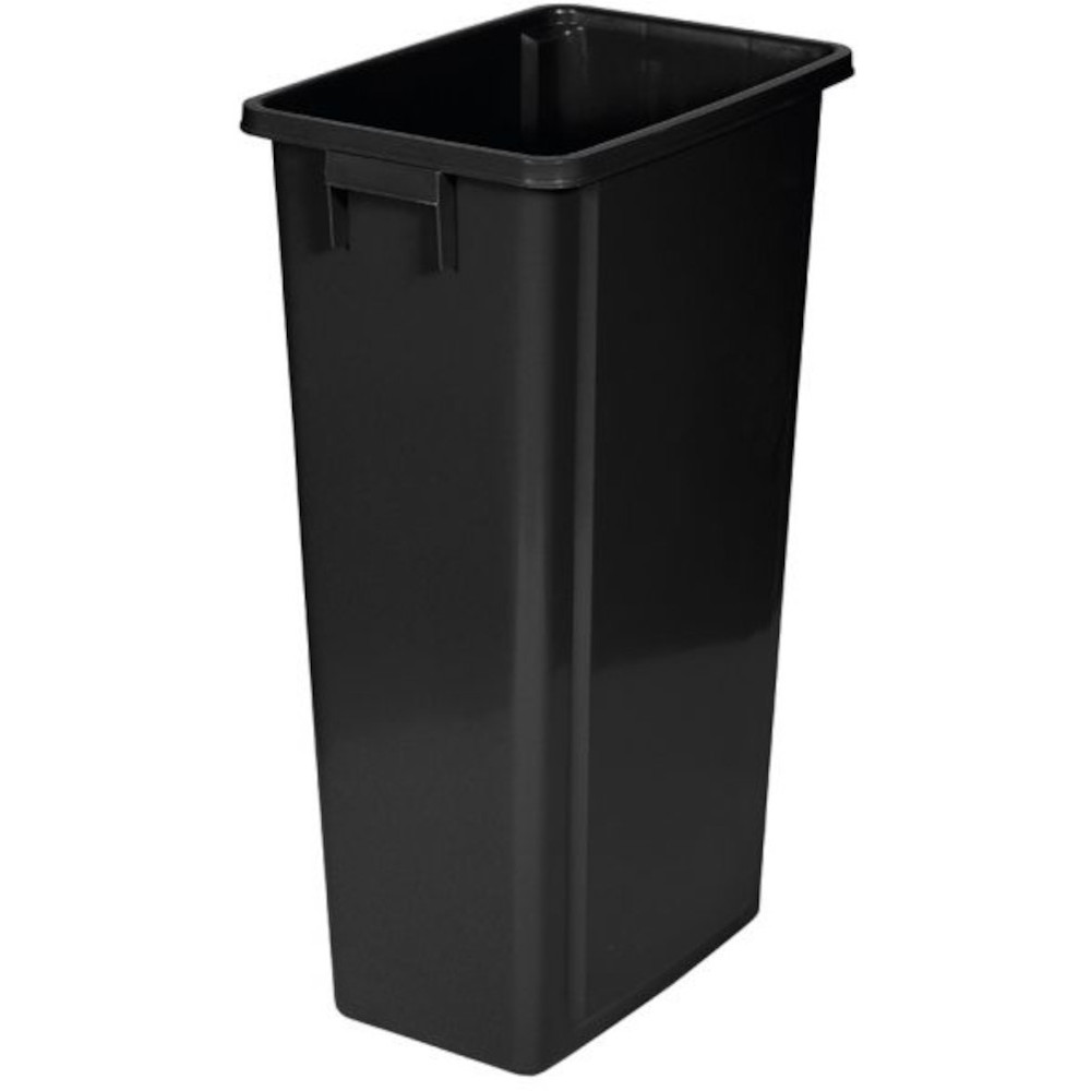 Schwarzer 80-Liter-Recyclingbehälter für die selektive Abfallsortierung Schwarzer 80-Liter-Recyclingbehälter für die selektive Abfallsortierung
