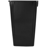 80L black recycling bin robust durable 50% recycled