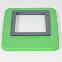 Lime green cover frame for 60L 80L bin