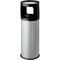 Ashtray bin with fireproof lid
