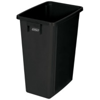 60L black recycling bin for efficiently collected waste