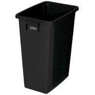 Schwarzer 60-Liter-Recyclingbehälter für eine effiziente Abfallsammlung