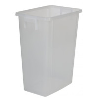 60L translucent recycling collection bin, practical ecological storage.