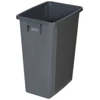 60L gray recycling bin for paper and plastic waste