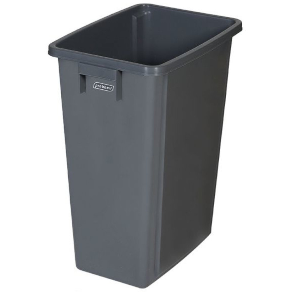 60L gray recycling bin for paper and plastic waste