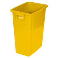 Gelber 60-Liter-Recyclingbehälter, praktisch, langlebig, effiziente selektive Sortierung