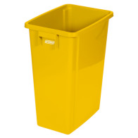 Gelber 60-Liter-Recyclingbehälter, praktisch, langlebig, effiziente selektive Sortierung