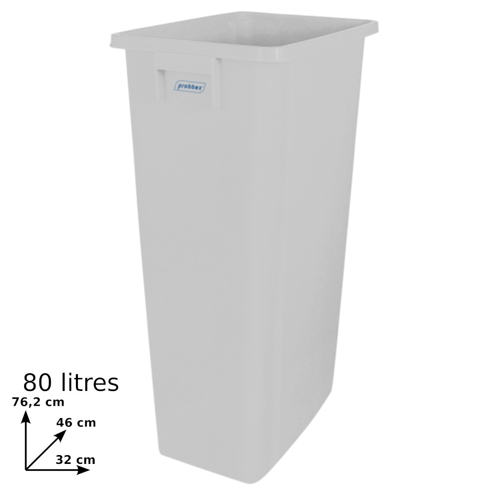 Recycling collection bin 80L translucent practical and ecological Recycling collection bin 80L translucent practical and ecological