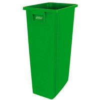 Eleganter grüner 80-Liter-Recyclingsammler, praktisch für die selektive Sortierung