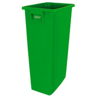 Elegant green 80L recycling collector practical for selective sorting