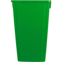 Grüner Recyclingbehälter 80L für die Sammlung von Kunststoffabfällen im Freien