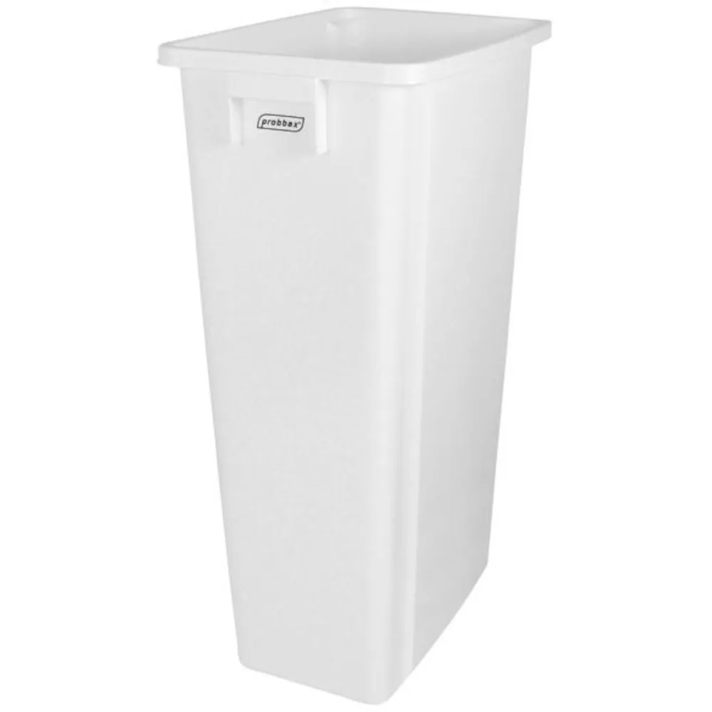 80-Liter-Mülltonne (weiß) für praktisches und effizientes Recycling