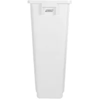 Moderner und funktionaler weißer 80-Liter-Recyclingbehälter.
