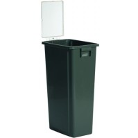 60L customizable black recycling bin multiple options