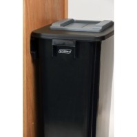 60L black recycling bin configurable with various options
