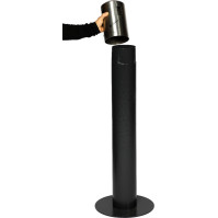 XXL Black Ashtray Stainless Design