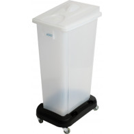 Practical and ecological configurable translucent 80L recycling bin