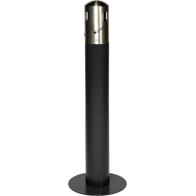 Rectangular ashtray bin 27 litres shiny stainless steel