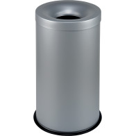 Robuster und sicherer feuerfester 50-Liter-Metallkorb.