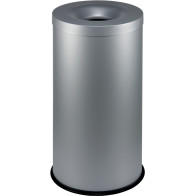 Large 90L fire-proof trash bin, robust, efficient, gray color