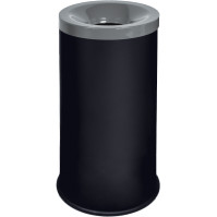 Elegant tri-selective 50L black-grey fire-resistant bin