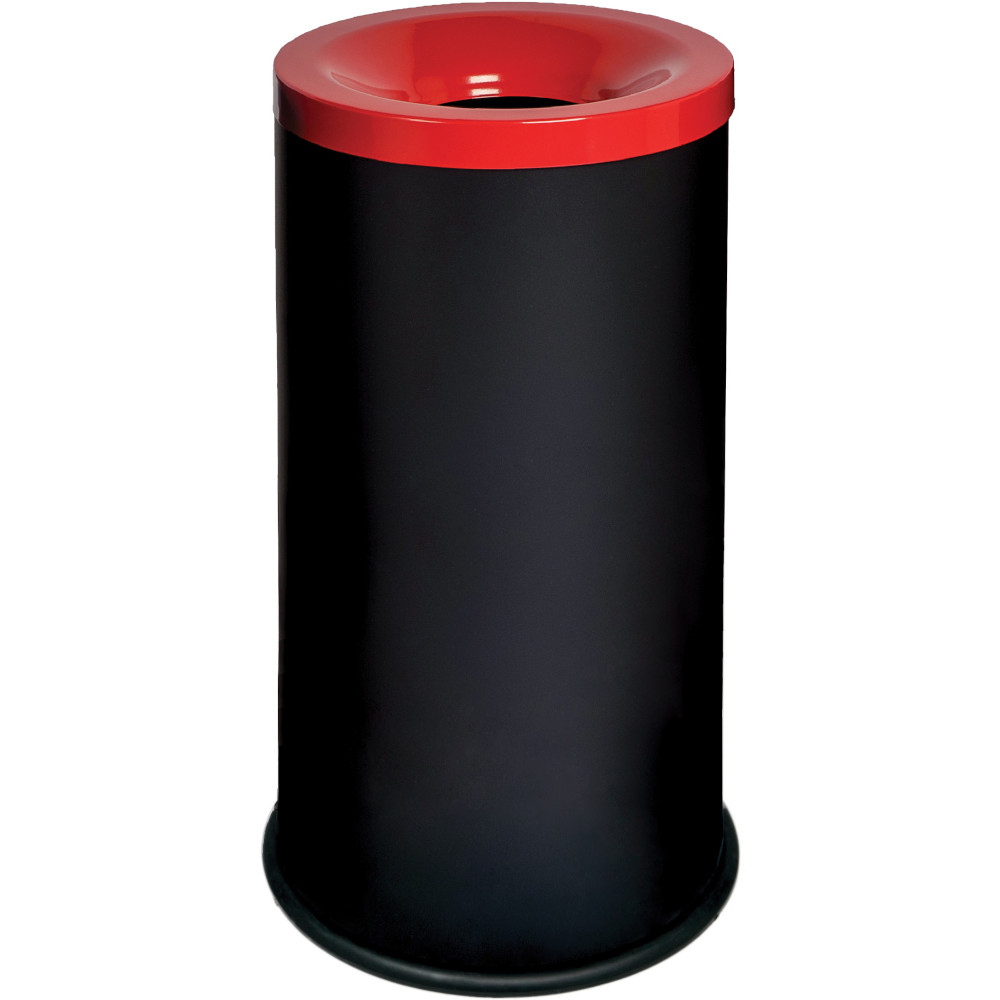Dreiselektiver schwarz-roter feuerfester Behälter 50 Liter Dreiselektiver schwarz-roter feuerfester Behälter 50 Liter