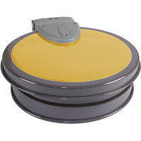 Wall-mounted trash bag holder 110L practical and hygienic yellow lid
