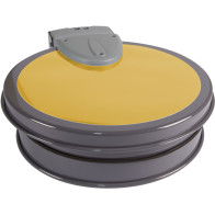 Wandmontierter Müllbeutelhalter 110L, praktischer und hygienischer gelber Deckel