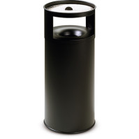 75L black fire-resistant ashtray basket with sand