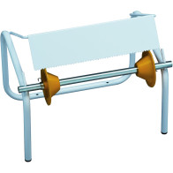Robust functional wall-mounted or free-standing industrial roll holder