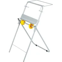 Robust white steel unwinder for professional paper rolls