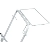 White steel unwinder for plastic film paper rolls