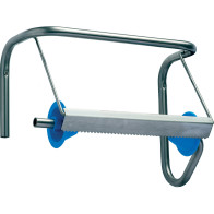 Robust and modern industrial stainless steel wall-mounted roll holder