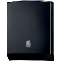 Compact wall-mounted dispenser for C Z M hand towels