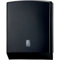 Compact wall-mounted dispenser for C Z M hand towels