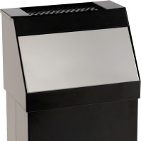 Push bin with ashtray "push" black 50 litres