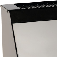 Push bin with ashtray "push" black 50 litres