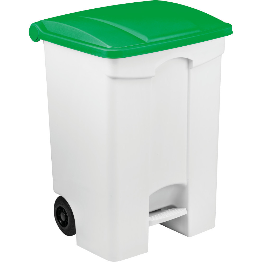 Mobiler Tretbehälter 70L grüner Deckel 3er Set Mobiler Tretbehälter 70L grüner Deckel 3er Set