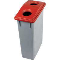 90L Mülleimer mit rotem Deckel, robuste praktische Aufbewahrungsflasche