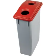 90L bin with red lid, robust practical storage bottle