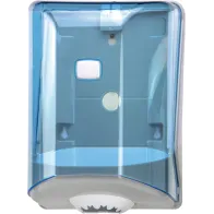 Transparent hand towel dispenser, central unwinding reel, practical and efficient