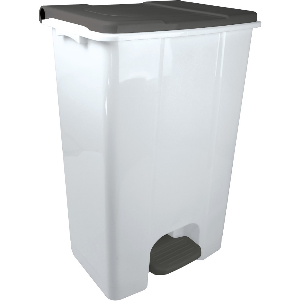 Mobile Tretbehälter 80L weiß-grau 3er Set Mobile Tretbehälter 80L weiß-grau 3er Set